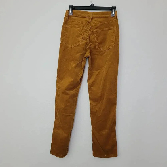 J.CREW Womens Corduroy Straight Pant Size 25 Brown Cotton Mid Rise 5-Pockets - Picture 2 of 9